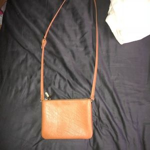 light brown purse